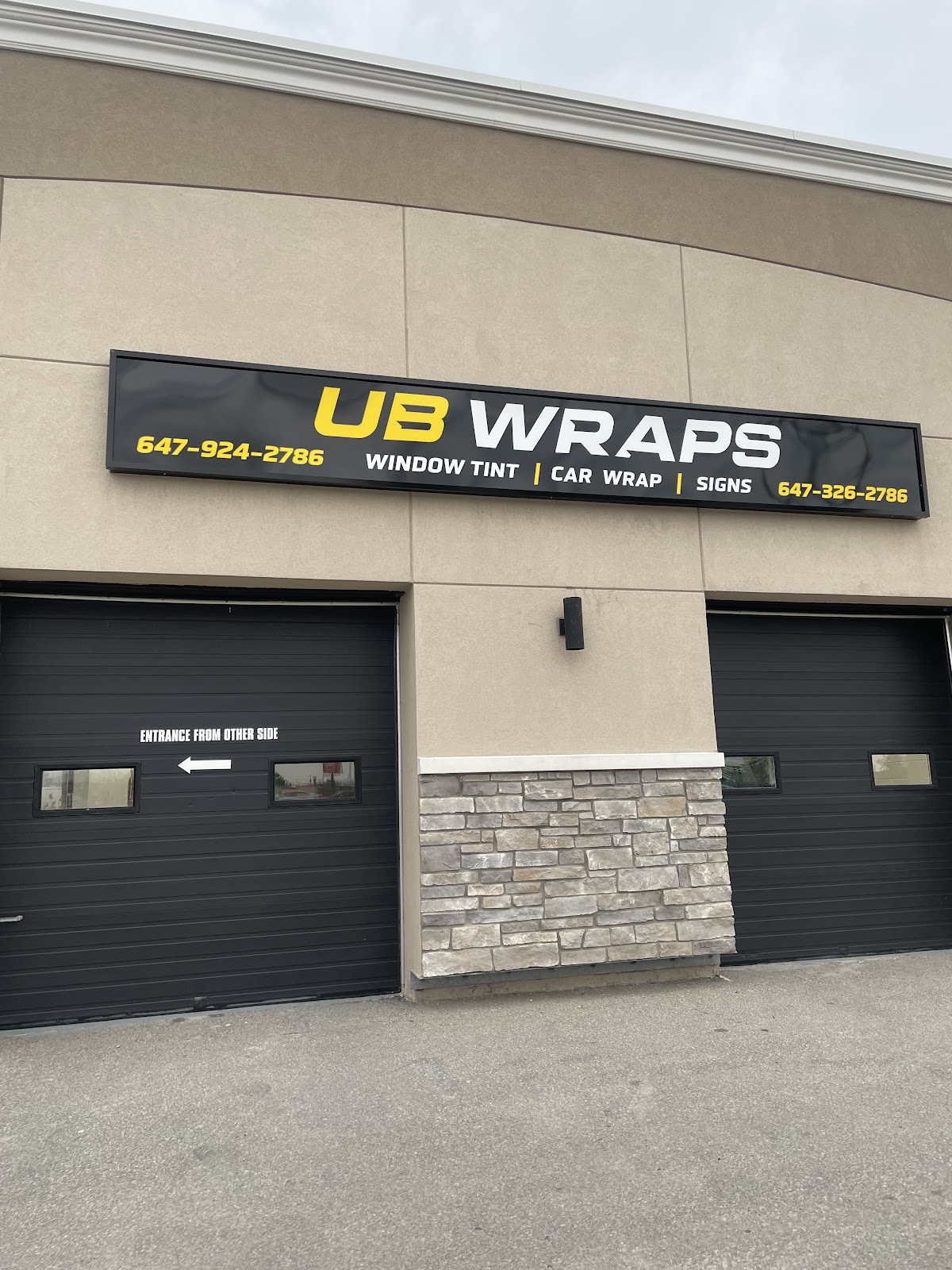 Vehicle wrap work from UB Wraps & Tints