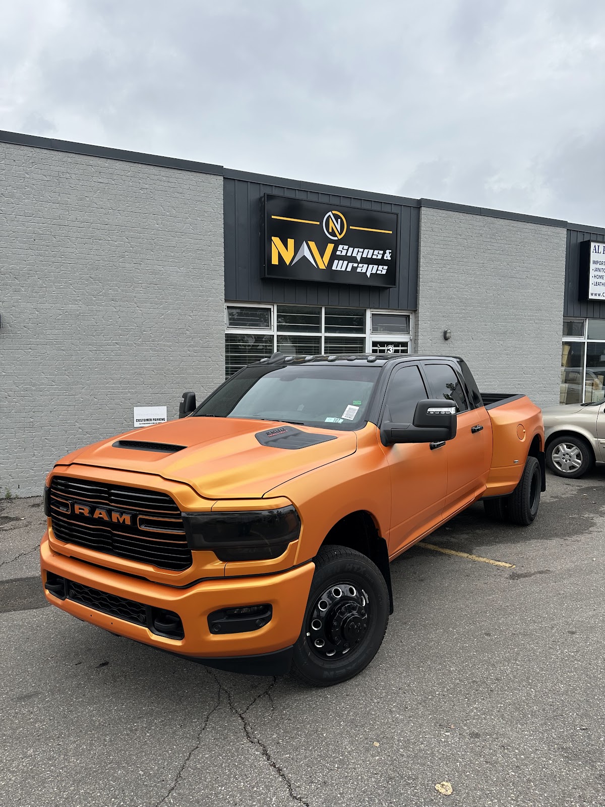 Vehicle wrap work from NAV SIGNS & WRAPS