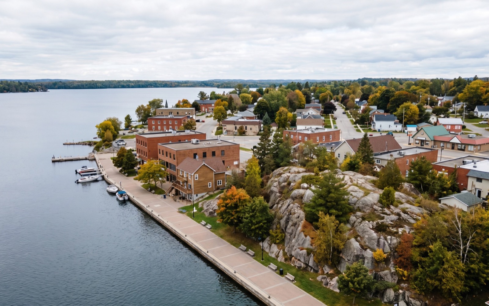 AI-generated editorial landscape inspired by North Bay, Ontario