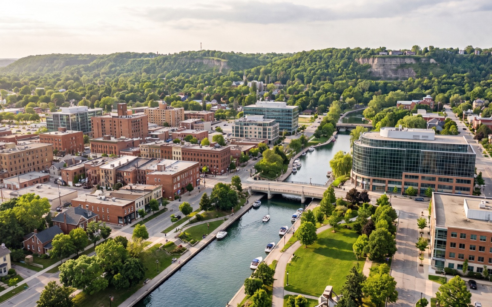 AI-generated editorial landscape inspired by St. Catharines, Ontario