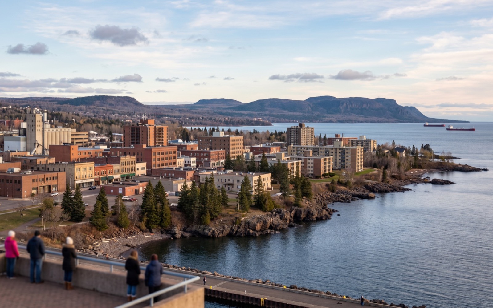 AI-generated editorial landscape inspired by Thunder Bay, Ontario